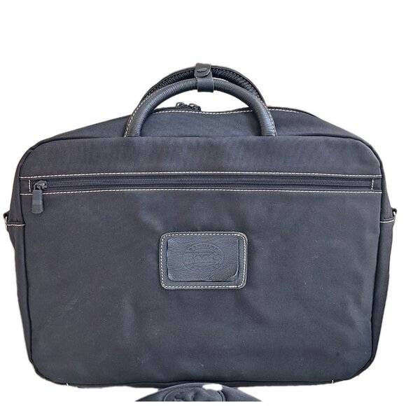 ROOTS SOFT LAPTOP BRIEFCASE GENUINE LEATHER TRIM - Picture 8 of 13
